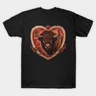 Bison Love Design T-Shirt